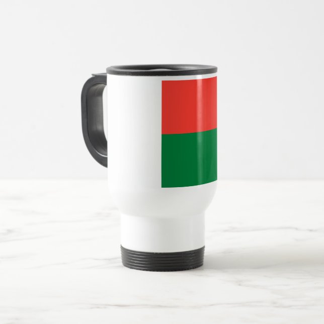 Madagascar Flag Travel Mug (Front Left)