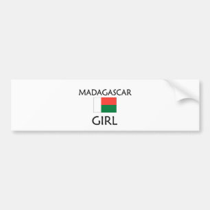 MADAGASCAR GIRL BUMPER STICKER