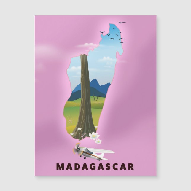 Madagascar Illustrated travel poster (Front)