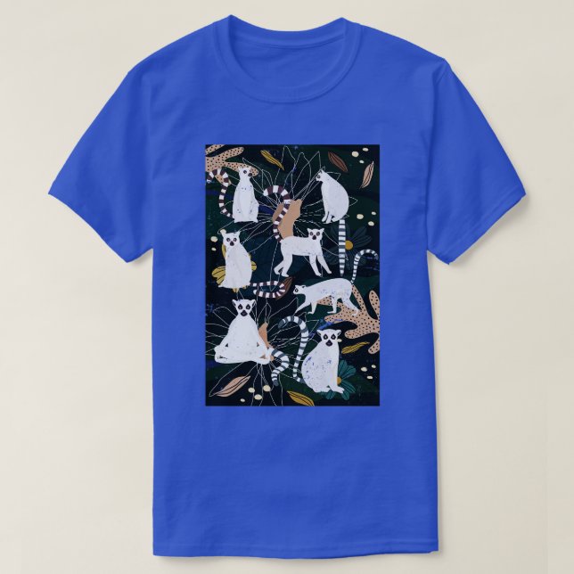 Madagascar Jungle Animal Lemur T-Shirt (Design Front)