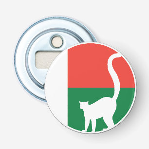 Madagascar Lemur Malagasy National Animal Flag Bottle Opener