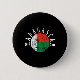 Madagascar Malagasy Flag  6 Cm Round Badge
