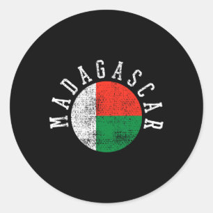 Madagascar Malagasy Flag Classic Round Sticker