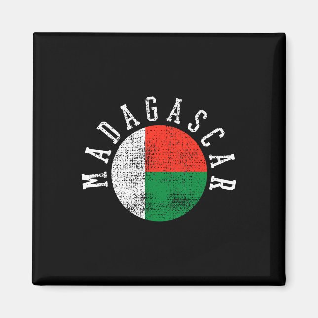 Madagascar Malagasy Flag  Magnet (Front)
