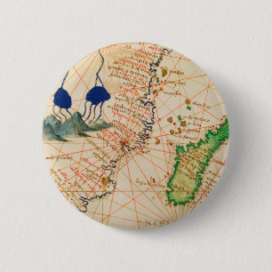 Madagascar Map 6 Cm Round Badge