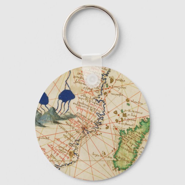 Madagascar Map Key Ring (Front)