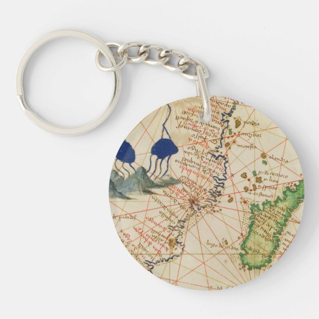 Madagascar Map Key Ring (Front)