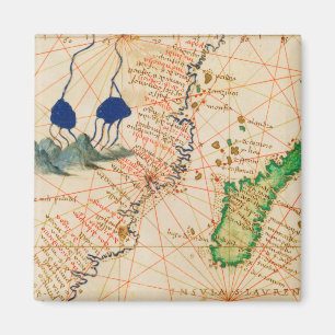Madagascar Map Magnet