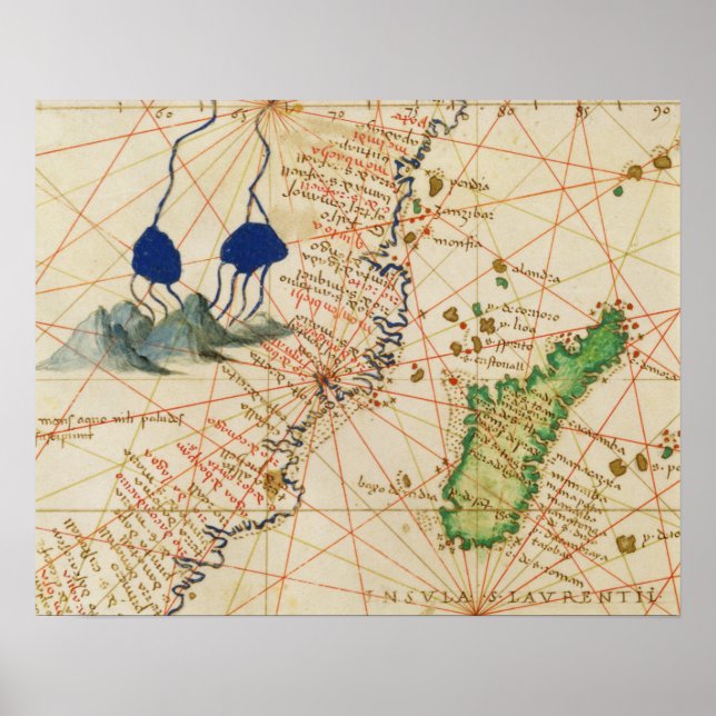 Madagascar Map Poster (Front)