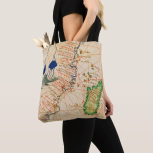 Madagascar Map Tote Bag