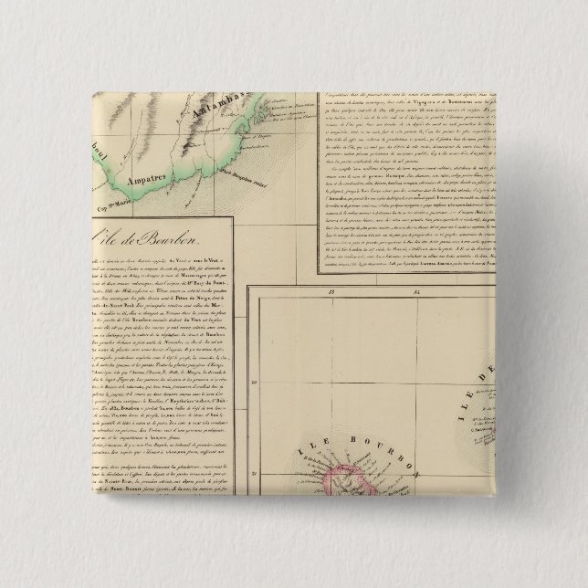 Madagascar, Mauritius 57 15 Cm Square Badge (Front)