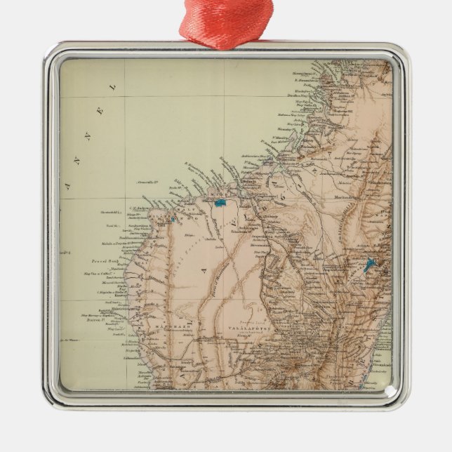 Madagascar Metal Tree Decoration (Front)