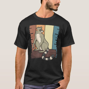 Madagascar Sifakas Zoo Animal Monkey Retro Lemur T-Shirt