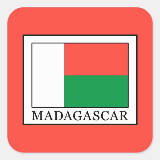 Madagascar Square Sticker (Front)