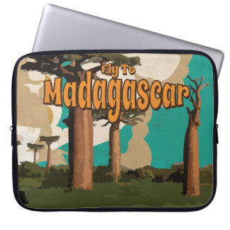 Madagascar Vintage Travel Poster Laptop Sleeve