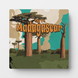 Madagascar Vintage Travel Poster Plaque