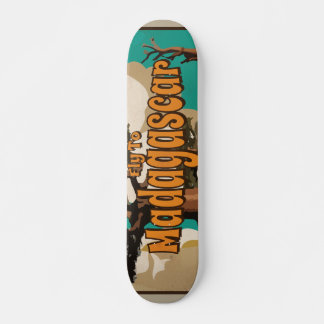 Madagascar Vintage Travel Poster Skateboard