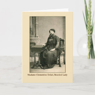 Madam Clementine Delait, Bearded Lady Card
