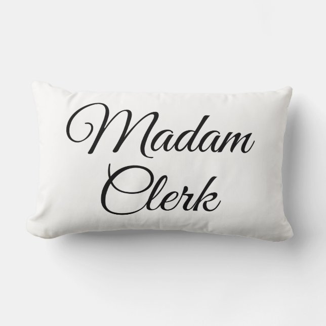 Madam Clerk Lumbar Cushion (Front)