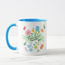 Madam Court Reporter Spring Floral Mug