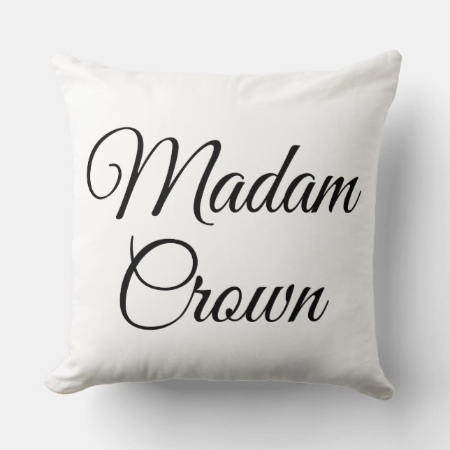 Madam Crown Cushion (Front)