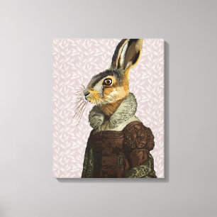 Madam Hare Canvas Print