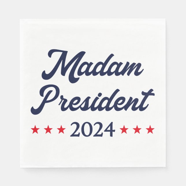 Madam President 2024 I - Kamala Harris Napkin (Front)
