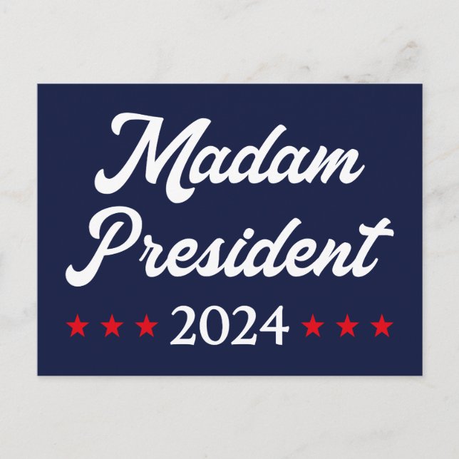 Madam President 2024 I - Kamala Harris Postcard (Front)