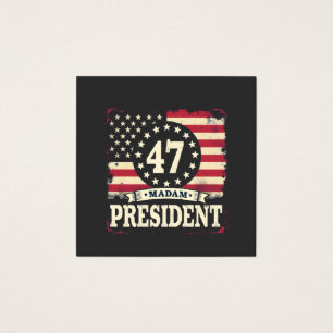 Madam President American flag 47 harris Walz 