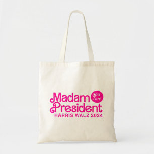 Madam President and Tim Harris Walz 2024 Election Tote Bag