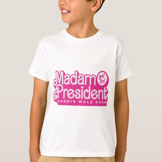 Madam President (and Tim!) Kamala Harris & Tim Wal T-Shirt (Front)