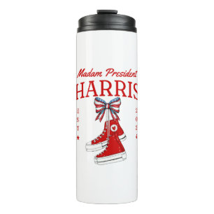  Madam President Harris 2024 Sneaker Meme Thermal Tumbler
