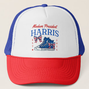  Madam President Harris 2024  Trucker Hat