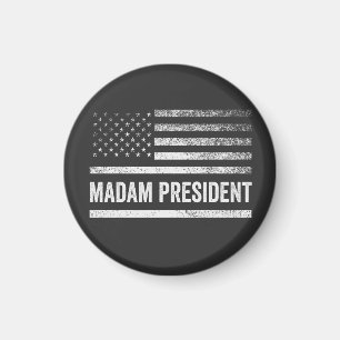 Madam President Harris Walz American Flag Election Magnet