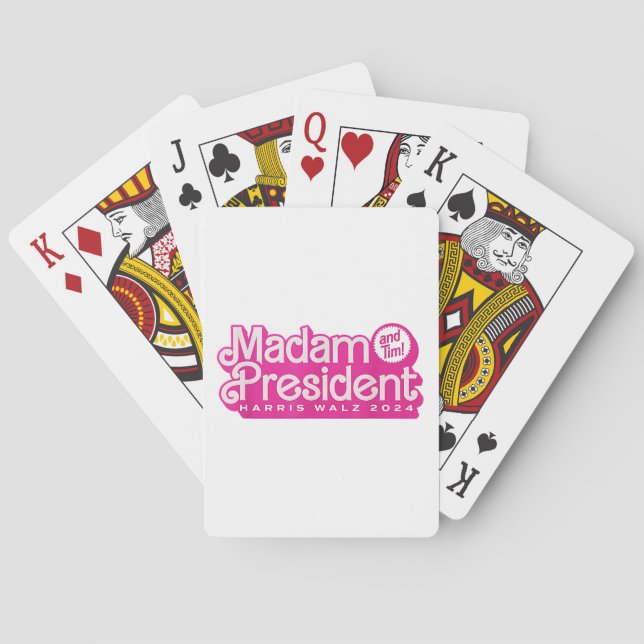 Madam President | Harris Walz Playing Cards (Back)