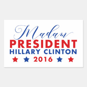 Madam President Hillary Clinton Rectangular Sticker