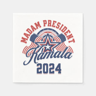 Madam President Kamala Harris 2024 Napkin
