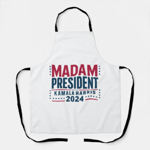 Madam President Kamala Harris 2024 Vote Democrat Apron