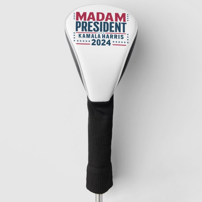 Madam President Kamala Harris 2024 Vote Democrat  Golf Head Cover (Front)