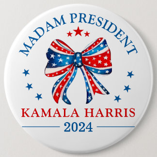 Madam President Kamala Harris 6 Cm Round Badge