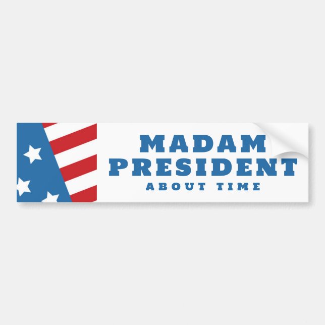 Madam President Kamala Harris Bumper Sticker (Front)