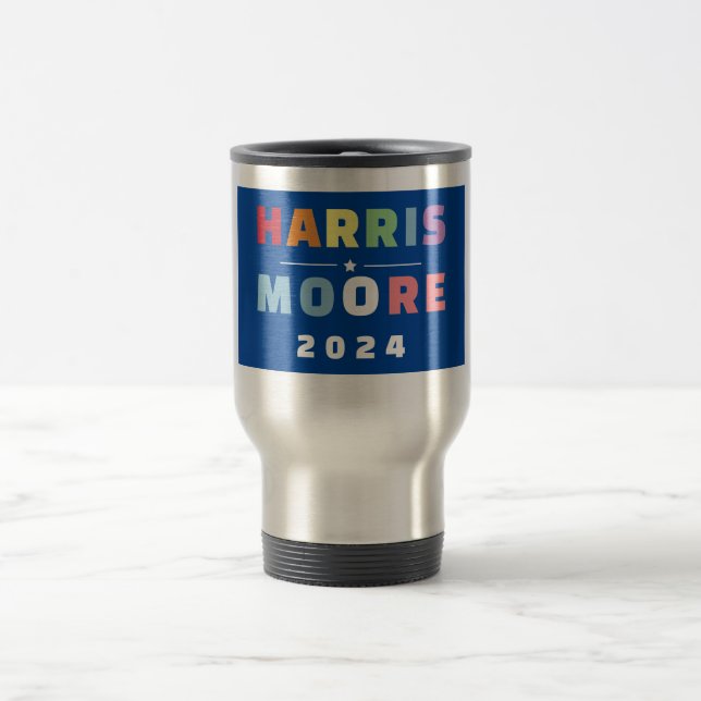MADAM PRESIDENT KAMALA HARRIS MOORE 2024 TRAVEL MUG (Center)