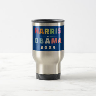 MADAM PRESIDENT KAMALA HARRIS OBAMA 2024 TRAVEL MUG