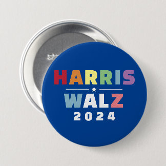 MADAM PRESIDENT KAMALA HARRIS WALZ 2024 7.5 CM ROUND BADGE