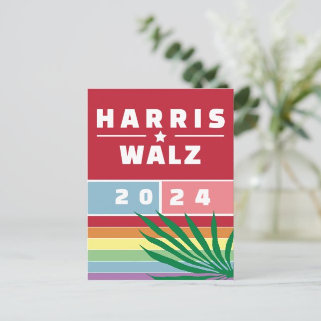 MADAM PRESIDENT KAMALA HARRIS WALZ 2024 POSTCARD (Standing Front)