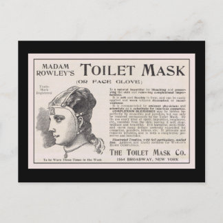 Madam Rowley's Toilet Mask Advertisement Postcard