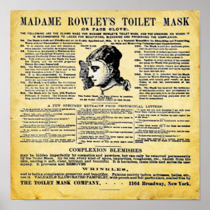 Madam Rowley's Toilet Mask Print
