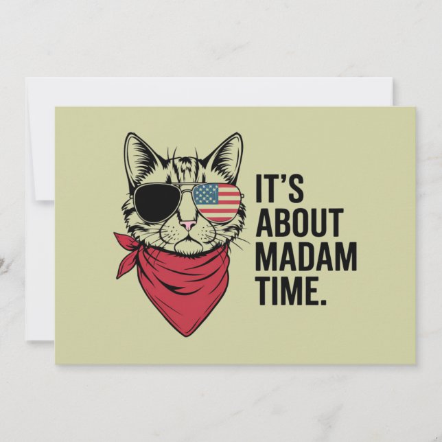 Madam Time President 2024 Kamala Harris DNC Rally Invitation (Front)