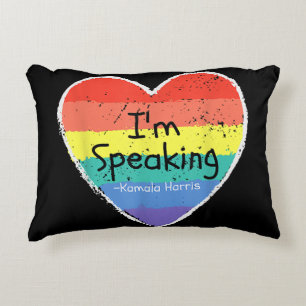 Madam Vice President I'm Speaking Kamala Harris gi Decorative Cushion