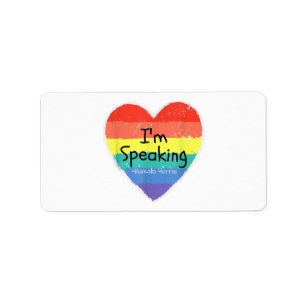 Madam Vice President I'm Speaking Kamala Harris gi Label